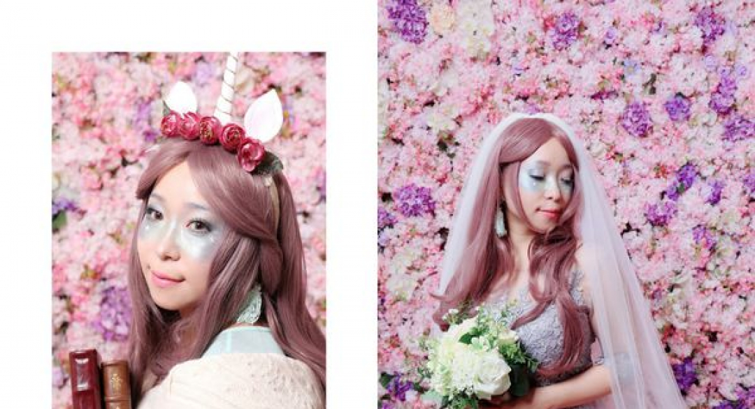 踢娜玩彩妝|星空獨角獸棚拍妝容，用偏光眼影創造迷幻效果 @ 開關女孩♥踢娜的on&off生活 :: 痞客邦 PIXNET ::